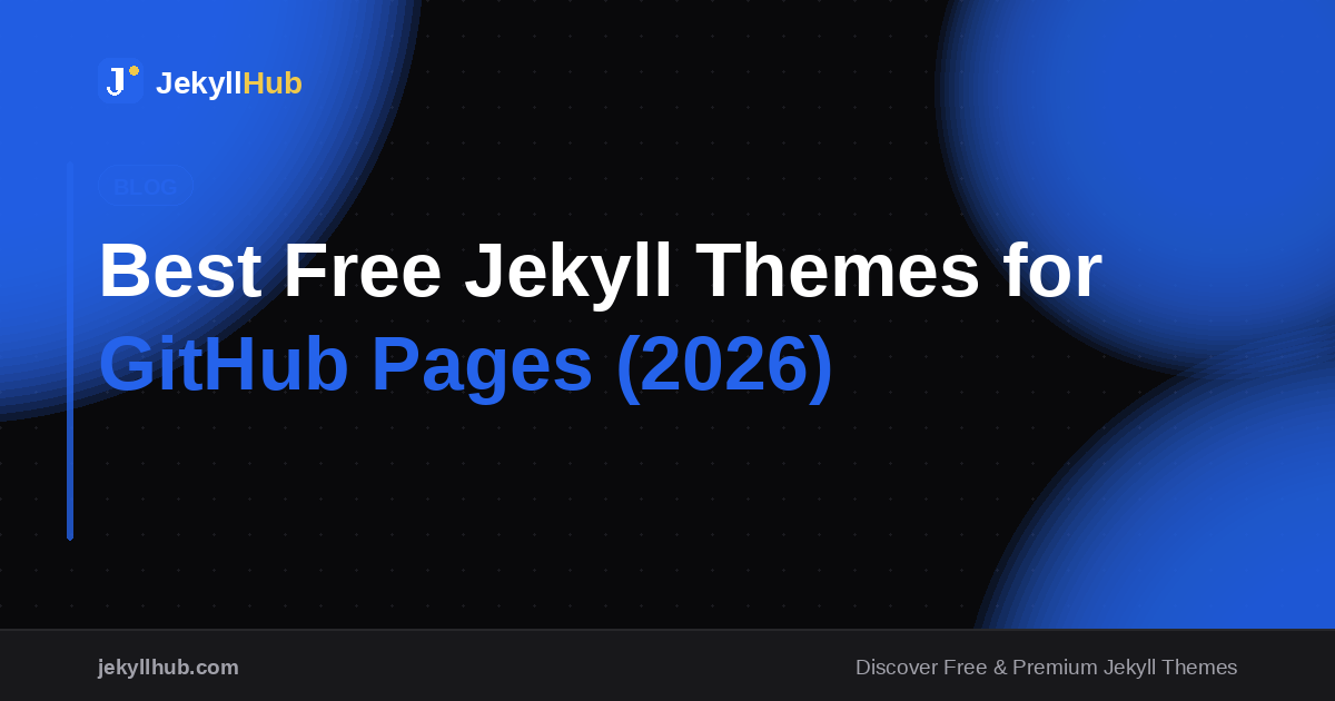 Best Free Jekyll Themes for GitHub Pages (2026)