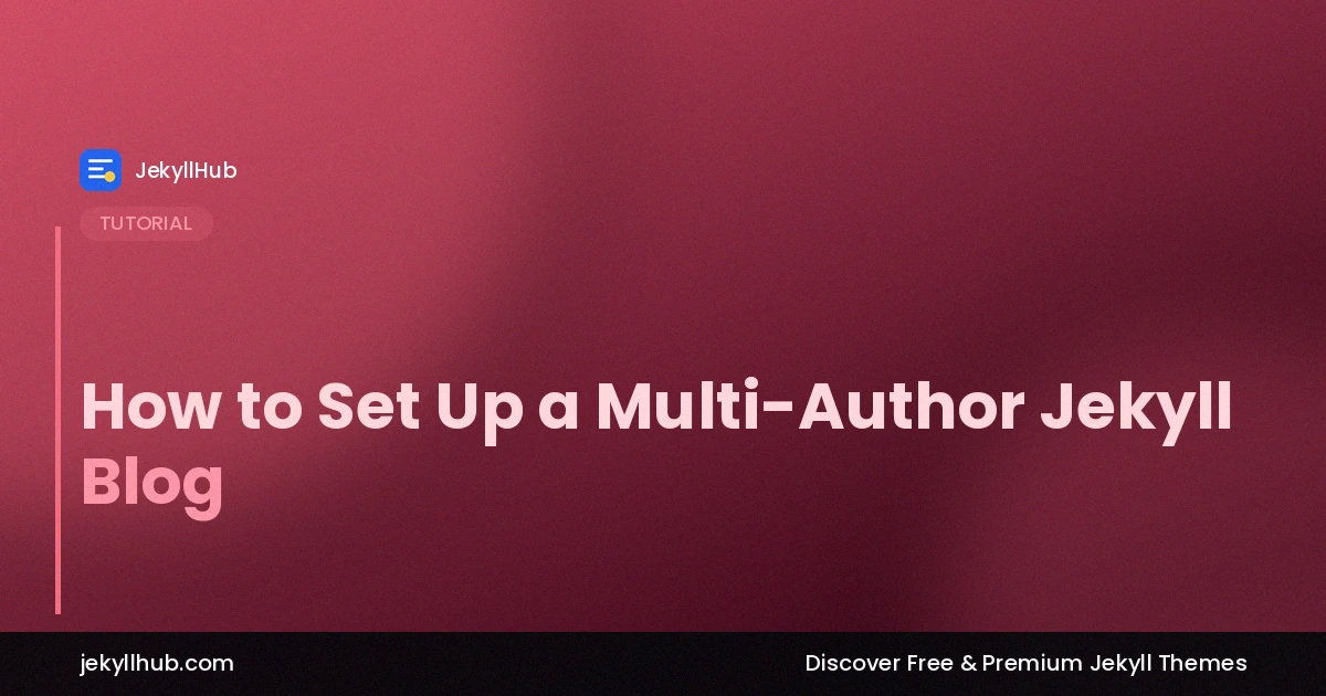How to Set Up a Multi-Author Jekyll Blog