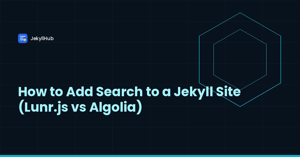 How to Add Search to a Jekyll Site (Lunr.js vs Algolia)