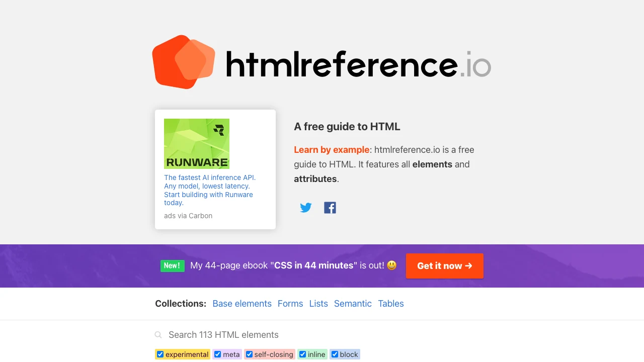 HTML Reference