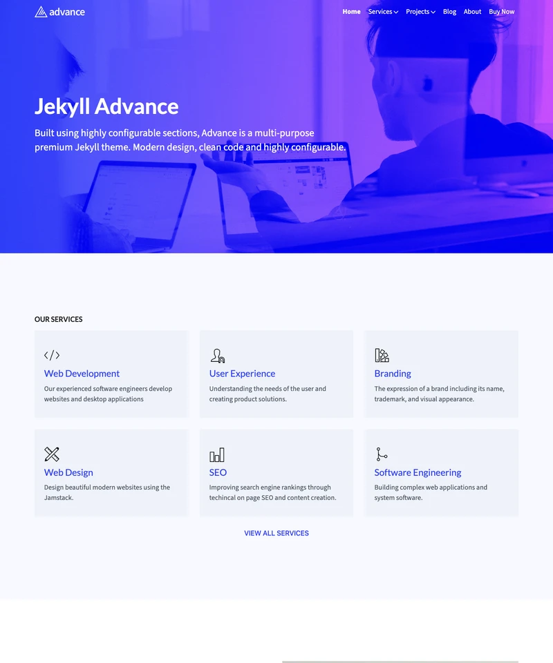 Advance Jekyll Theme