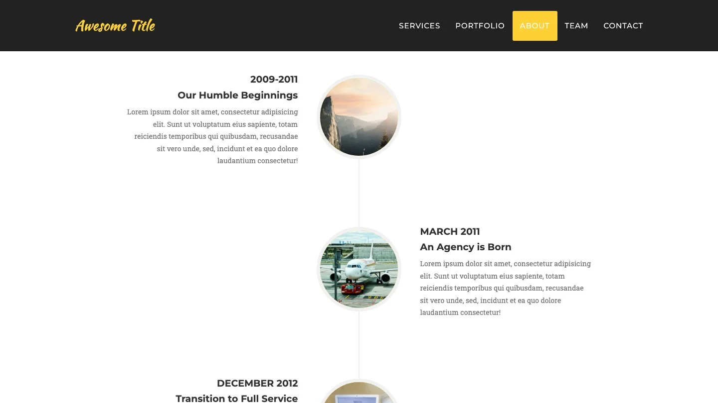 Agency Jekyll Theme screenshot 2