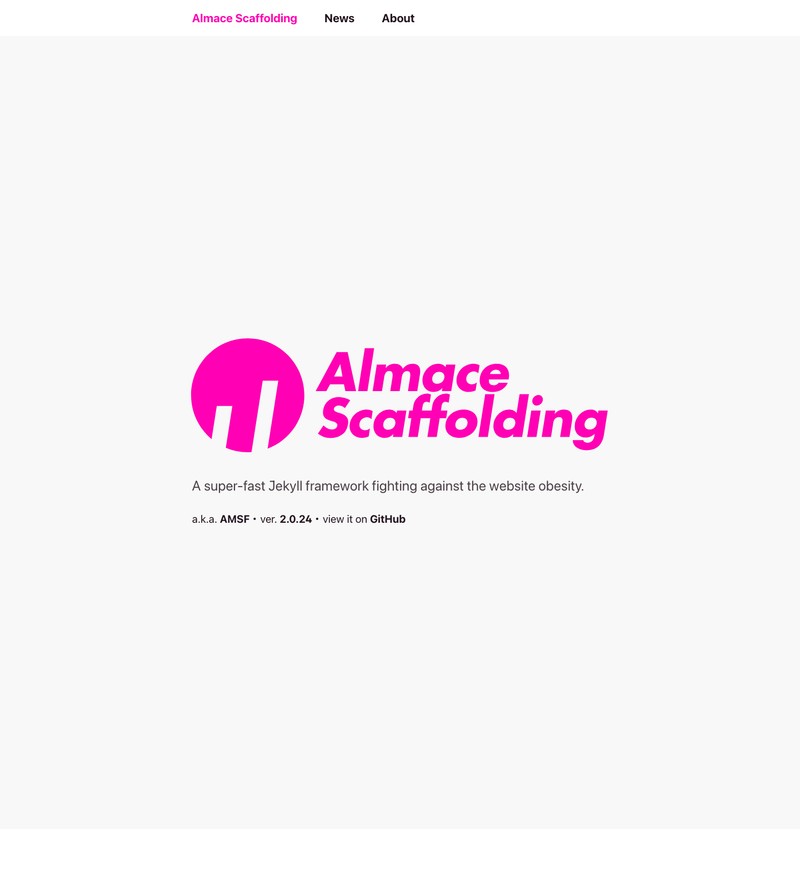 Almace Scaffolding preview