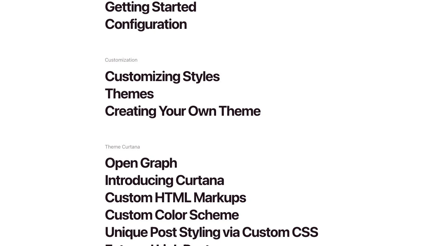 Almace Scaffolding Jekyll Theme screenshot 2