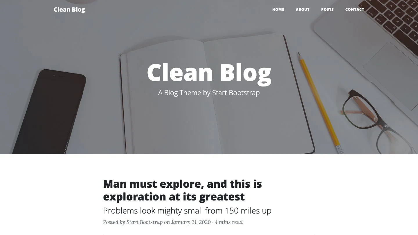 Clean Blog Jekyll Theme screenshot 1