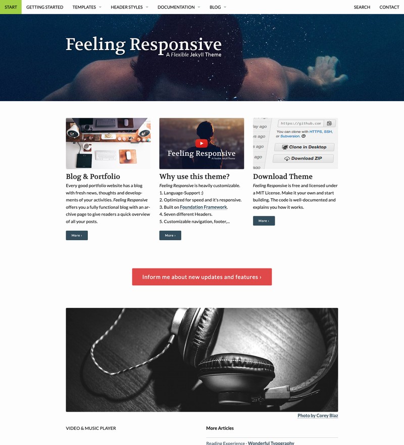 Feeling Responsive preview