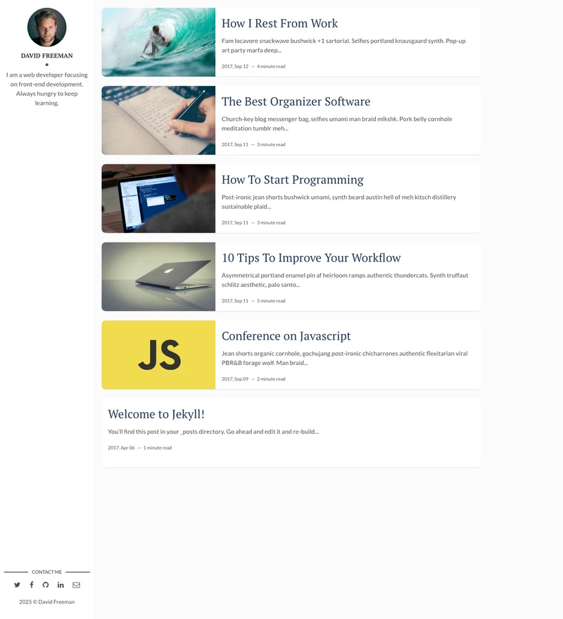 Flexible Jekyll preview
