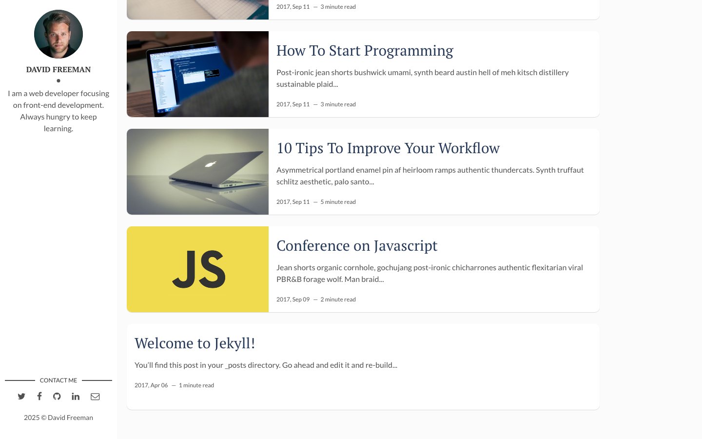 Flexible Jekyll screenshot 3