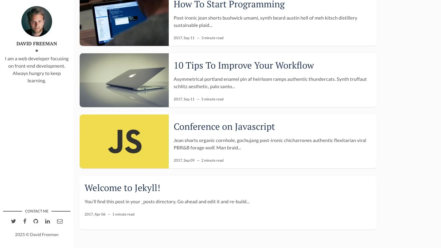 Flexible Jekyll screenshot 3