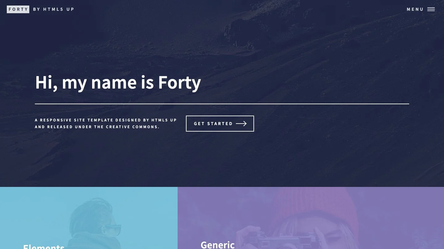 Forty Jekyll Theme screenshot 1