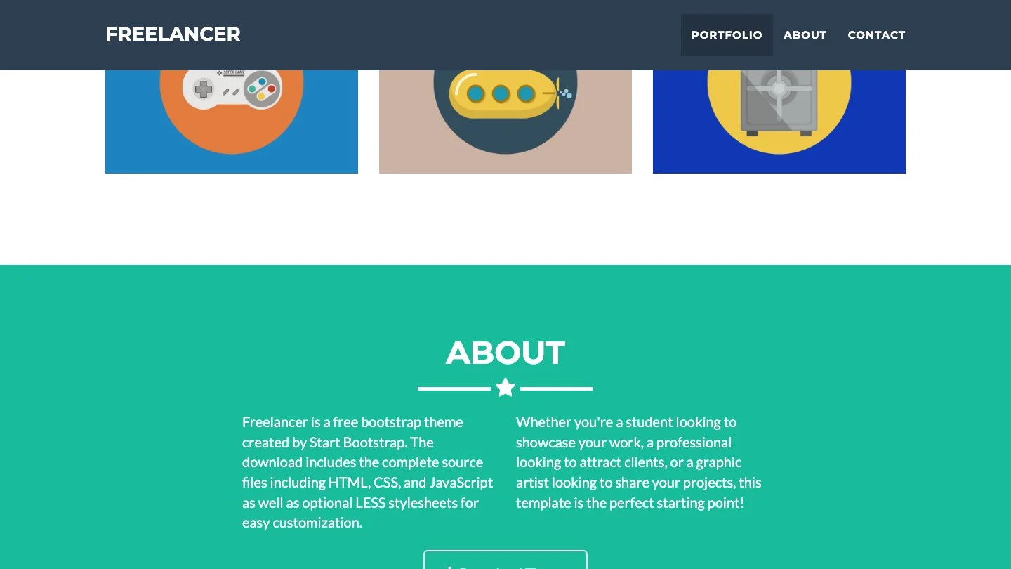 Freelancer Jekyll Theme screenshot 2