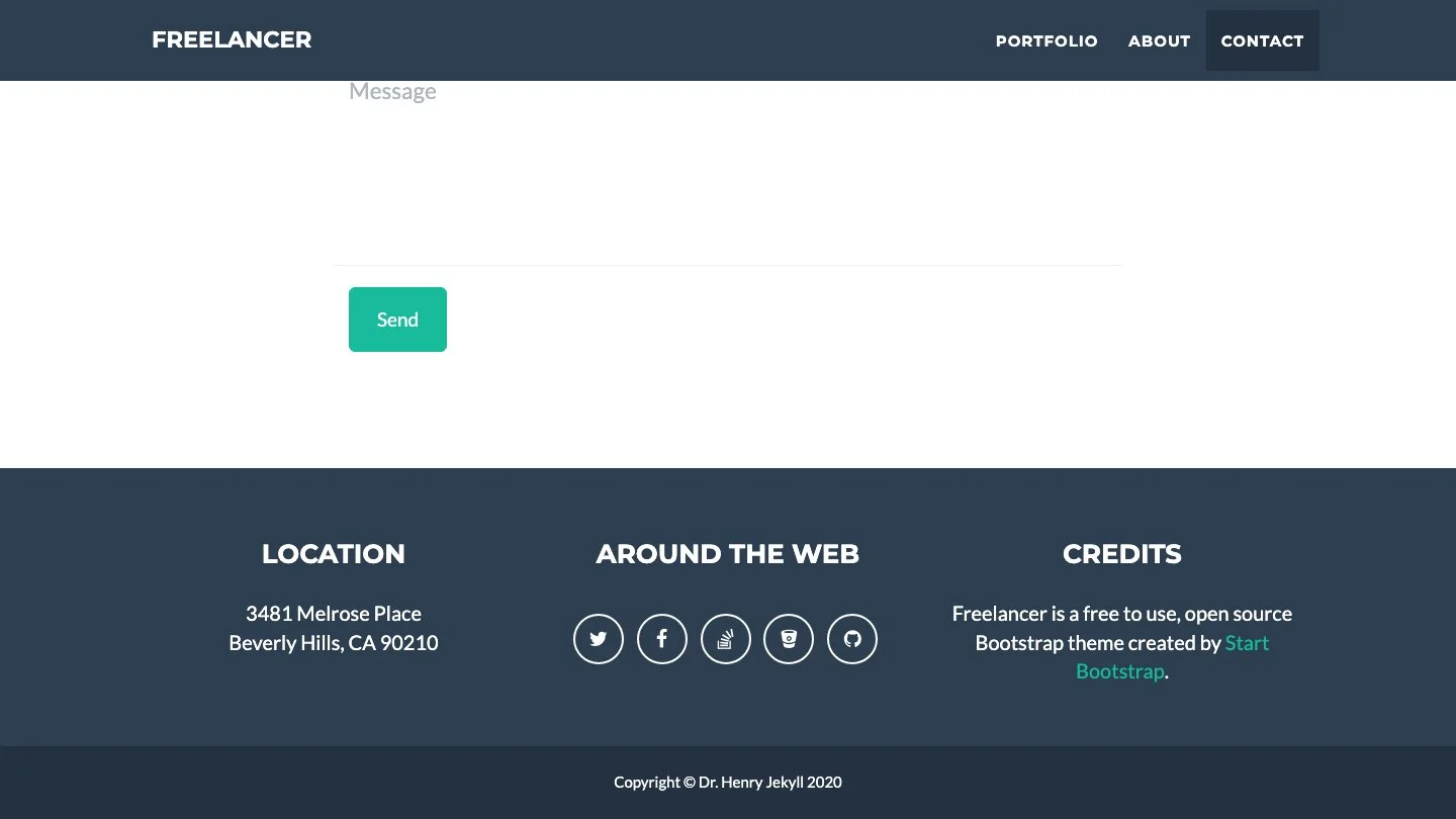 Freelancer Jekyll Theme screenshot 3