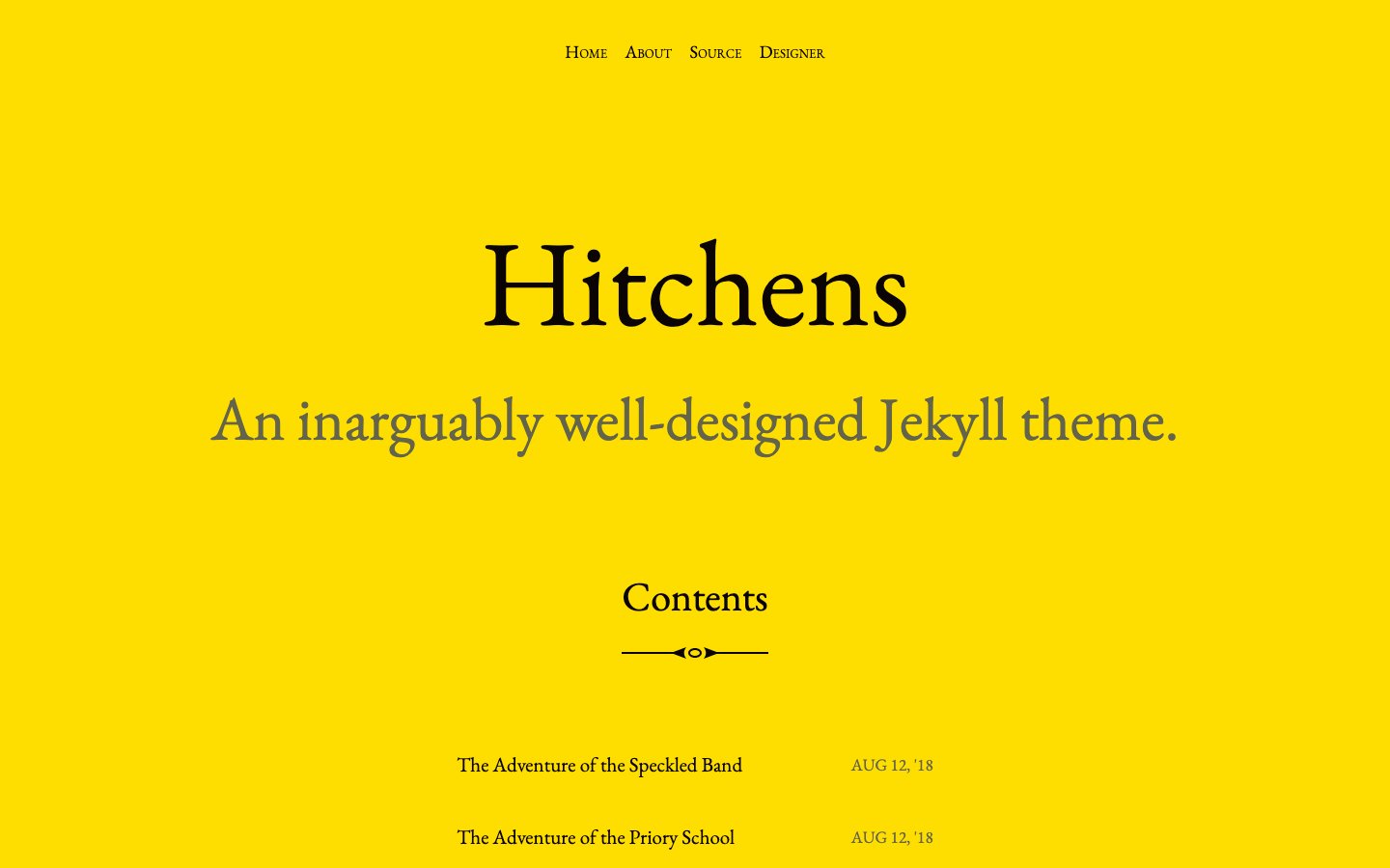 Hitchens screenshot 1