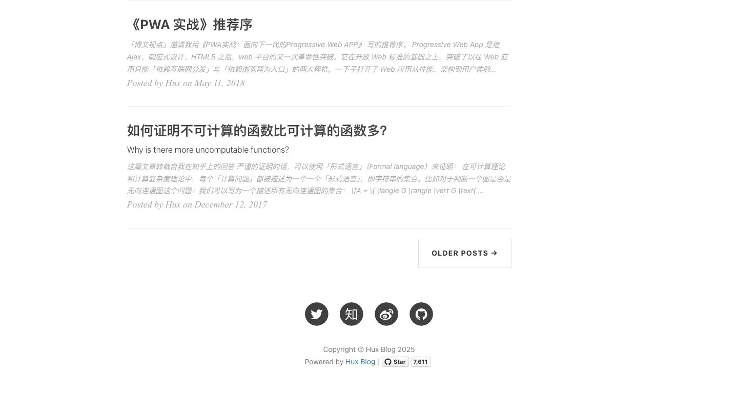 Huxpro Jekyll Theme screenshot 3