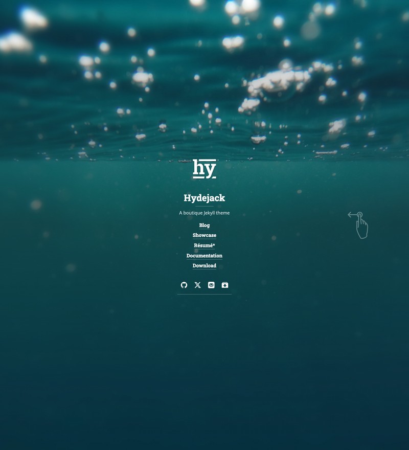 Hydejack preview
