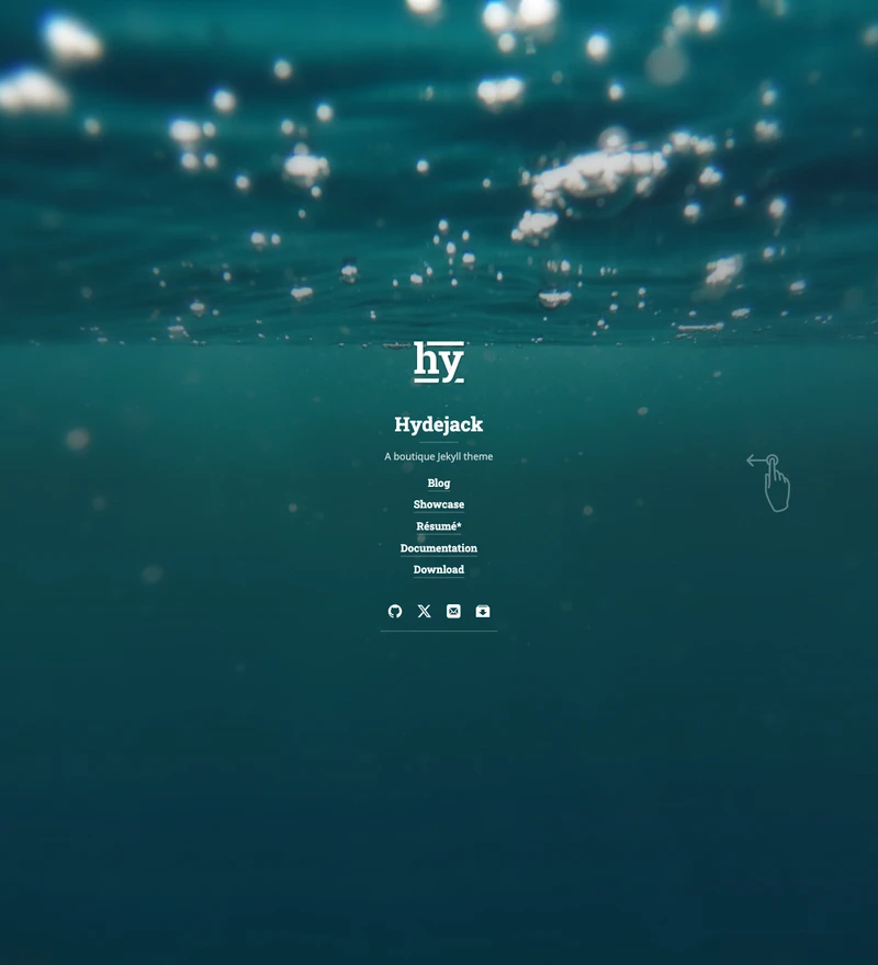 Hydejack preview