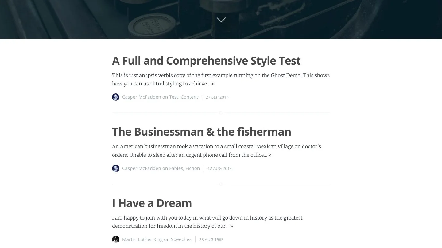 Jasper Jekyll Theme screenshot 2
