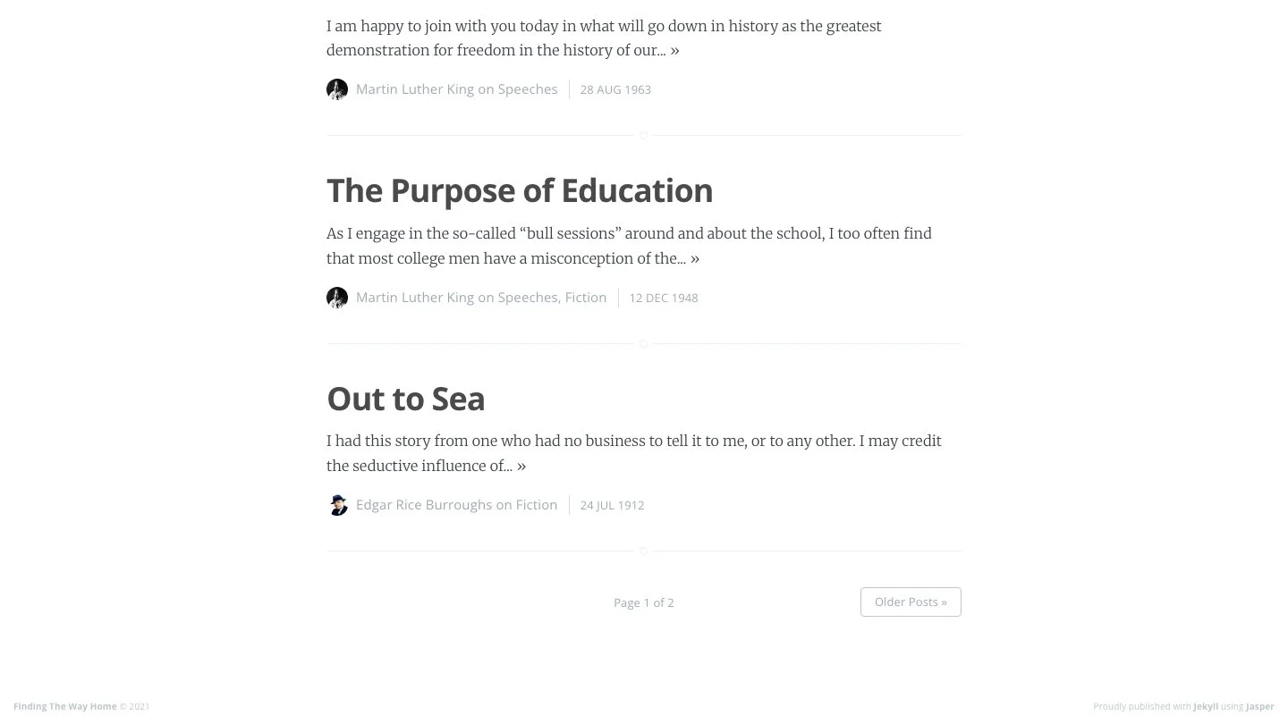Jasper Jekyll Theme screenshot 3