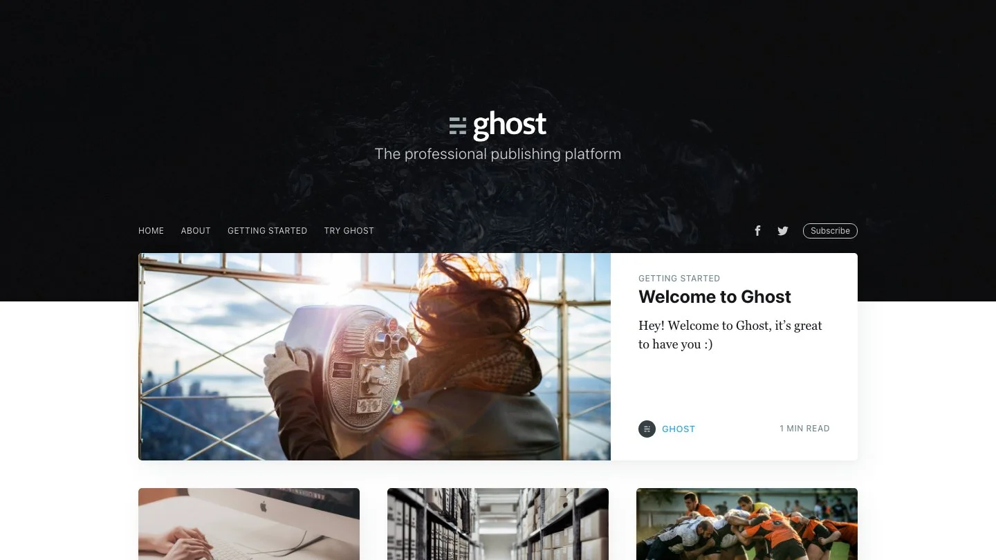 Jasper2 Jekyll Theme screenshot 1