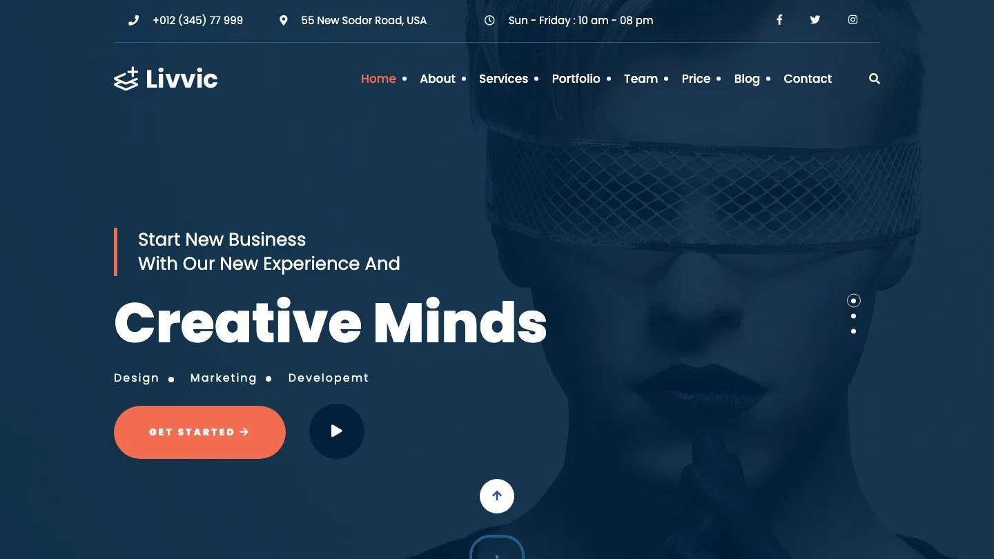 Livvic Jekyll Theme screenshot 1