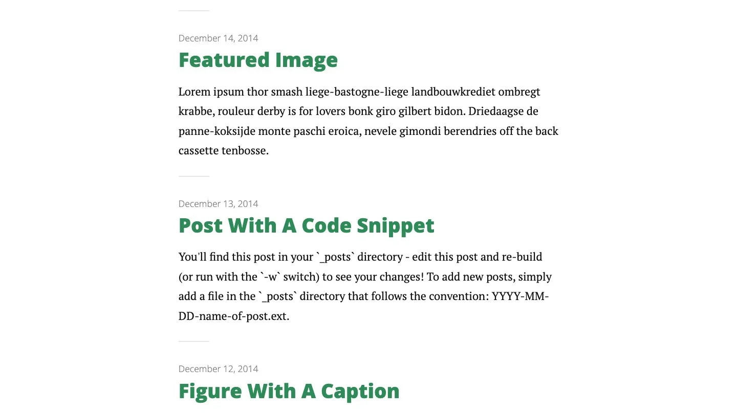 Long Haul Jekyll Theme screenshot 2