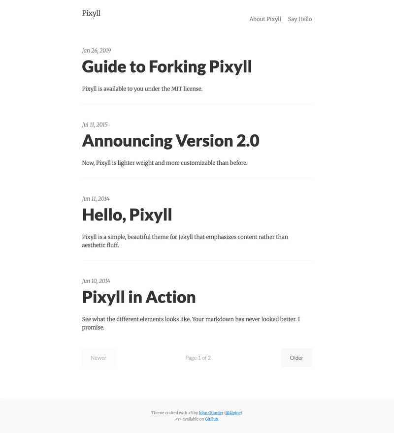 Pixyll preview