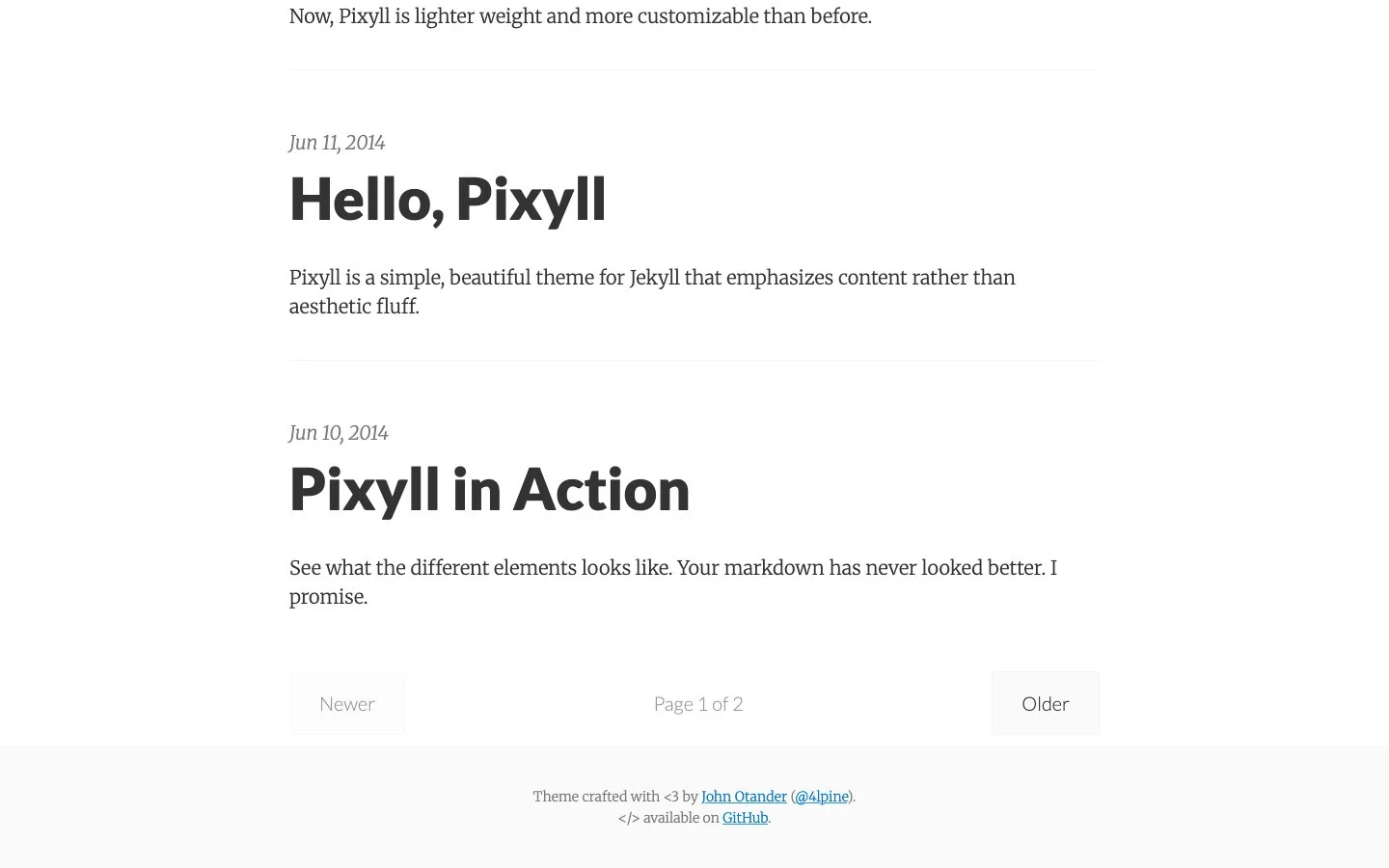 Pixyll screenshot 3