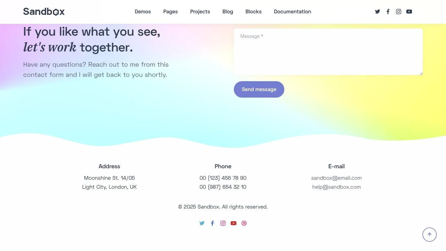 Sandbox Jekyll Theme screenshot 3