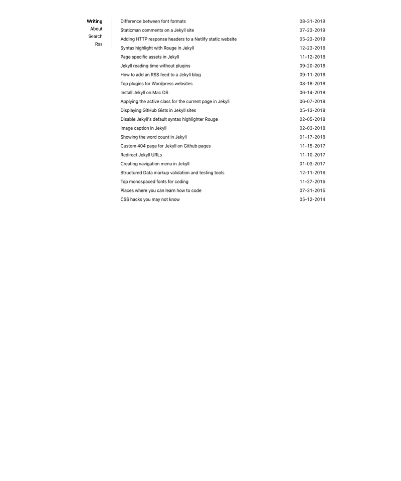Sidey Jekyll Theme preview
