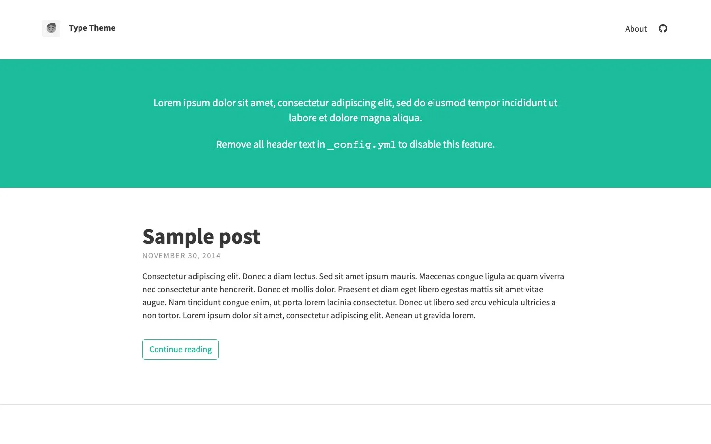 Type Theme screenshot 1